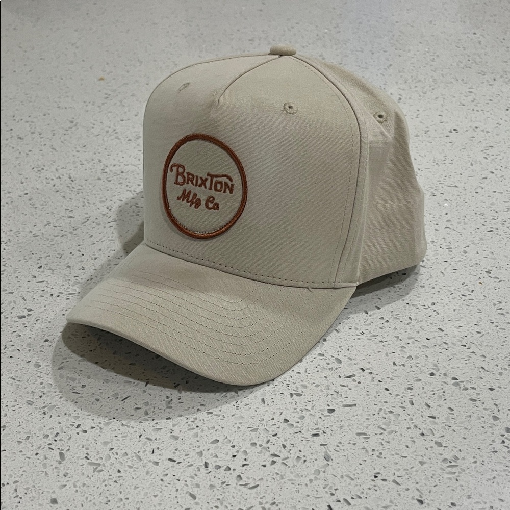 Brixton Men's Beige Logo Cap